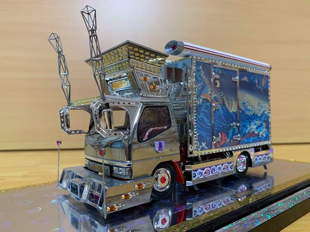 デコトラプラモデル完成品 アオシマ 1/32 ザ☆デコトラ No.4 虎鐵 | ウエサカ模型店
